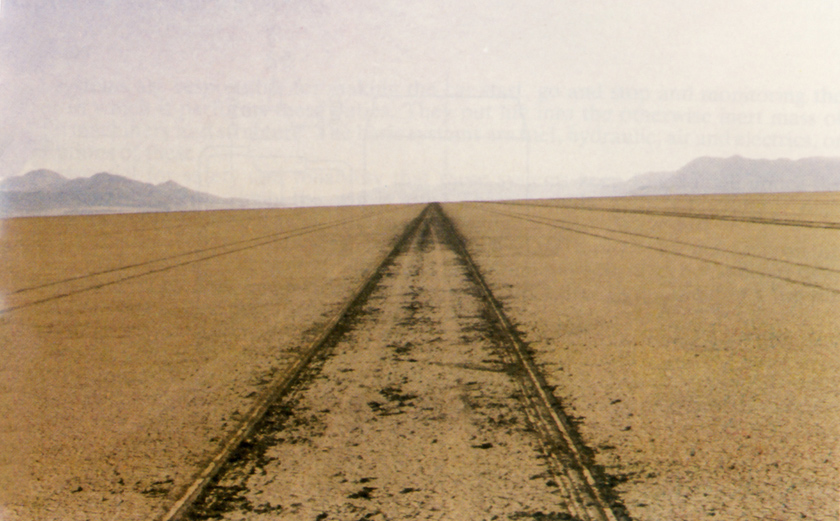 Picture of Straight as a die, wheel tracks