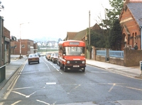 Rookley before the road bollards March 1990