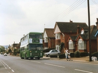 Approaching Stag Lane before the traffic lights. July 1986