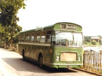 Southern Vectis bus on New Road, Wootton.  August 1984