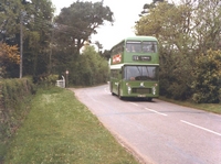 Bus coming up Park Road Wootton May 1985