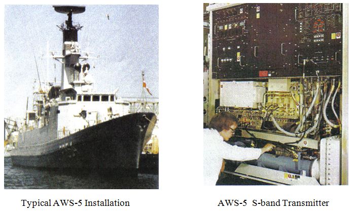 Picture of Typical AWS-5 Installation and  AWS-5  S-band Transmitter