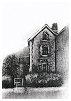 Aunty Annie (Gallop's) house in New Road, as it was in the 1940s