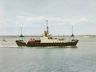 M.V. Fishbourne approaching Portsmouth circa 1970
