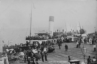 Arrival of Duchess of Fife at Ryde Pier Head