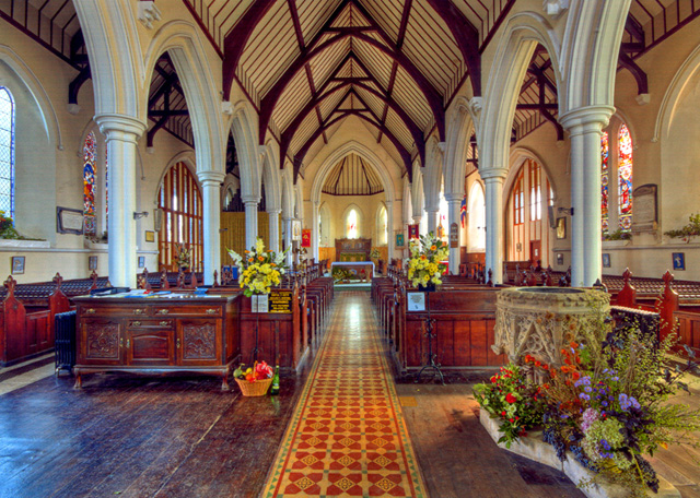 View of the interior of Holy Trinity Church Ryde