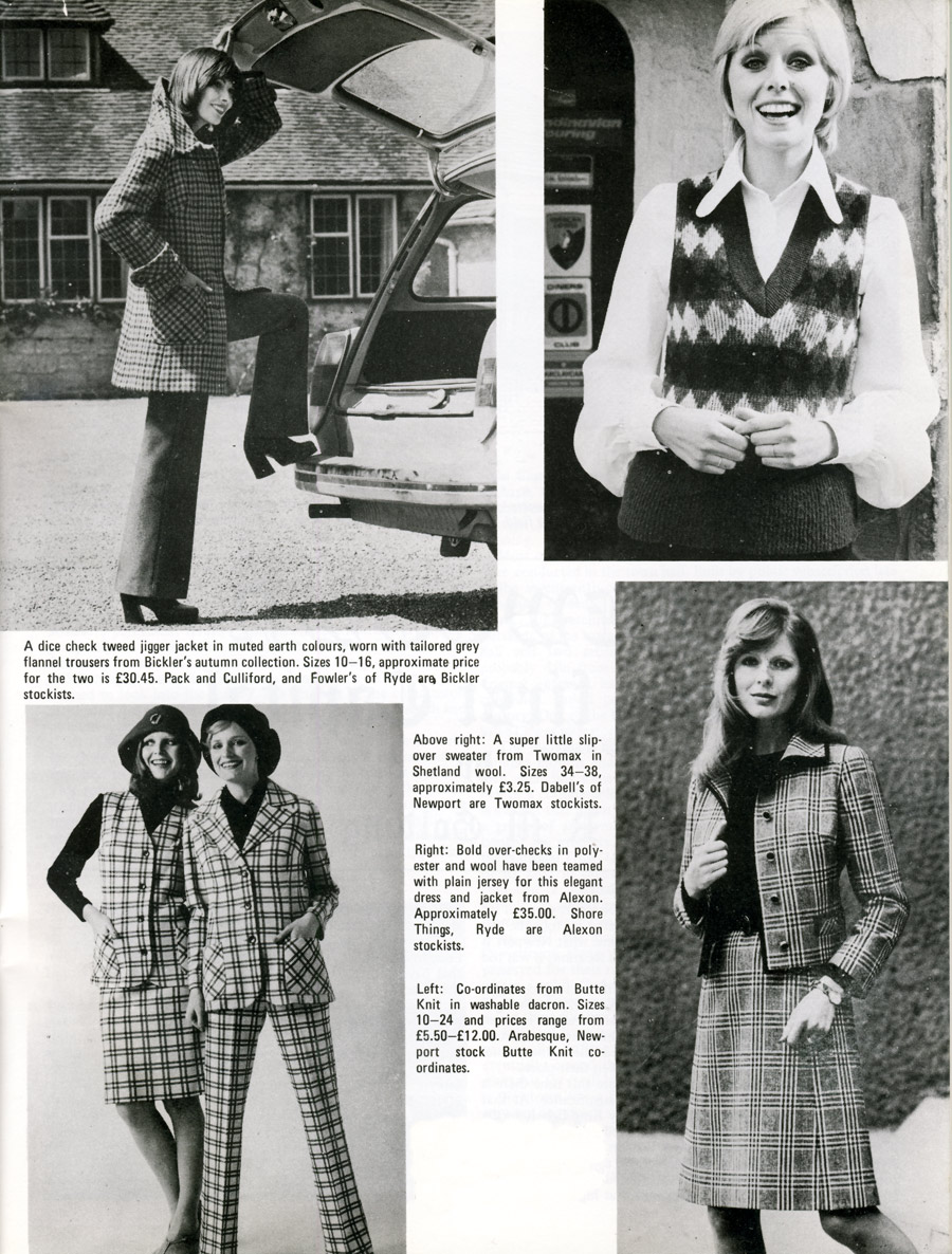 Pictures of Autumn fashion 1973