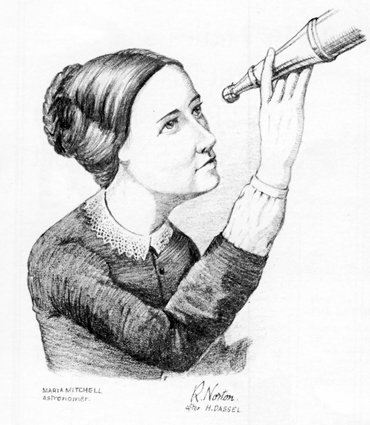 Drawing of Maria Mitchell