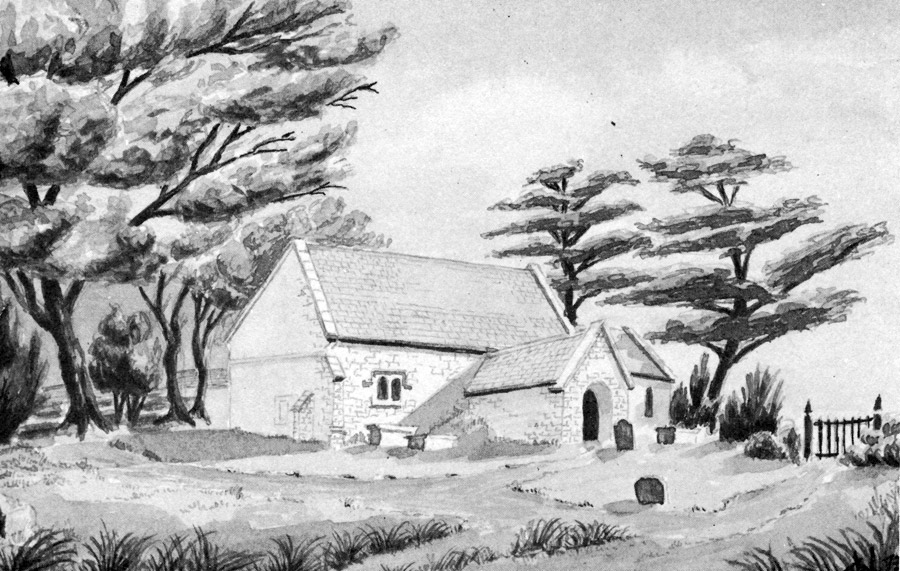 Drawing of Bonchurch Old Church