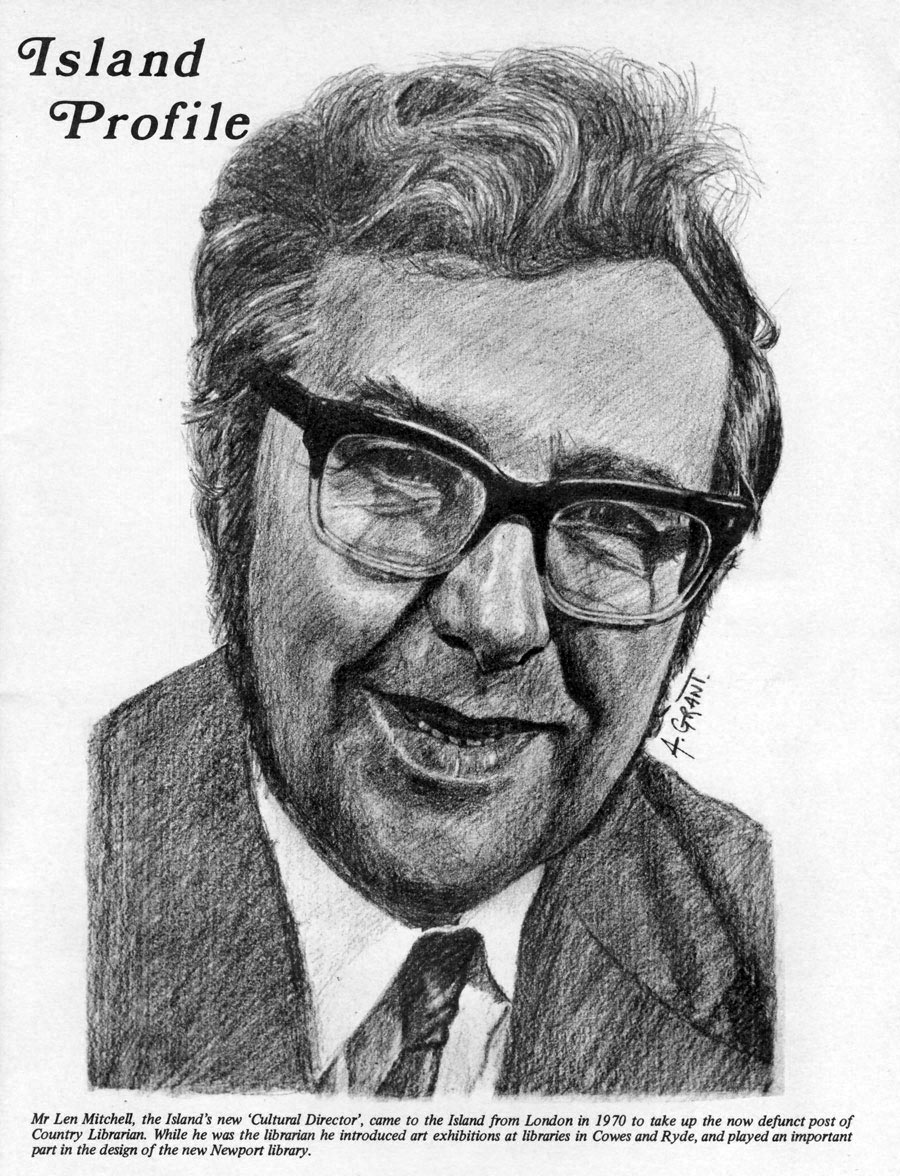 Drawing of Len Mitchell