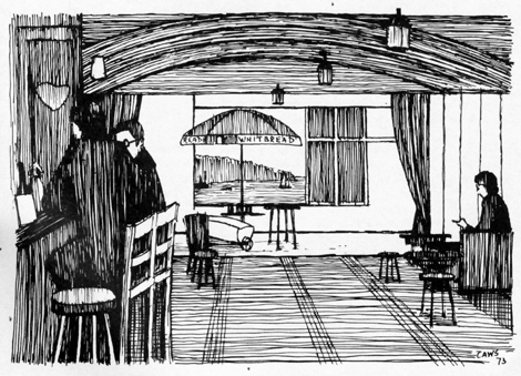 Drawing of the captains Table.