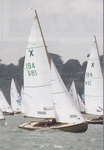 X-One Alvine crosses the start line off Cowes