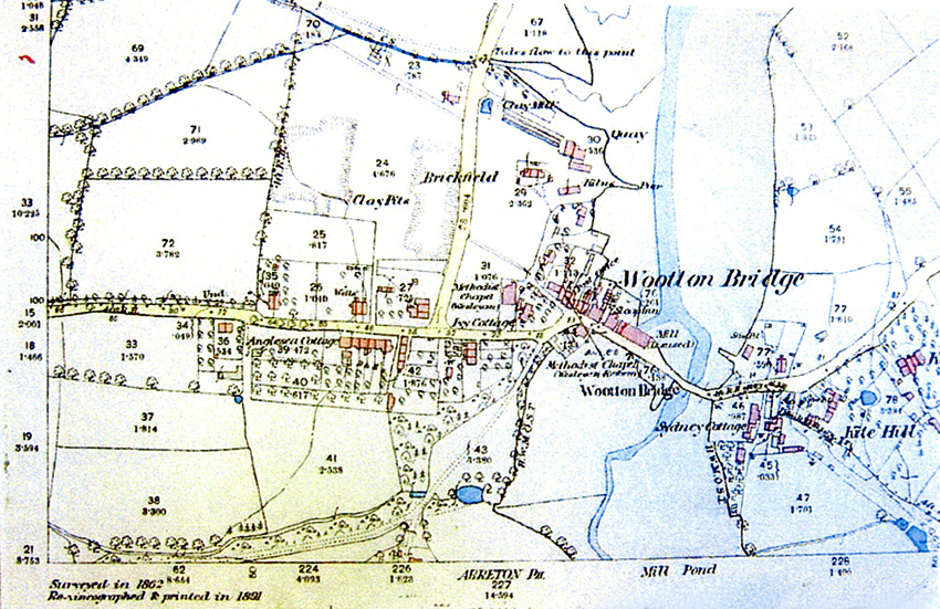 Ordnance survey map of Wootton, 1891