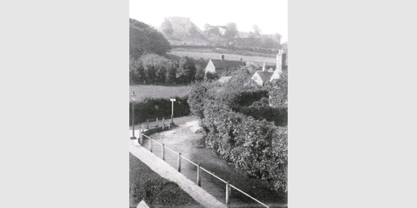Carisbrooke Castle taken from the ford in Castle Street