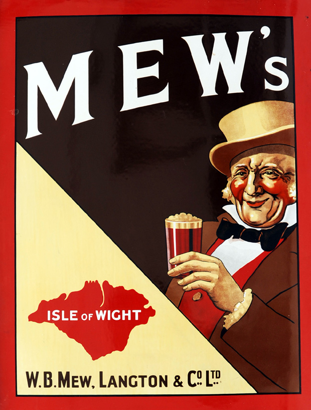 Picture of Advertising Enamel Sign Mew's - Isle Of Wight