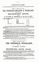 Sale details of Sea Copse Hill Estate, part 3 1899