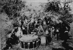 Wootton Brass Band circa 1900 [Edmond Brading]