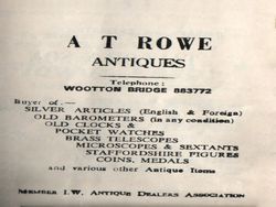 Advertisment A T Rowe circa 1970