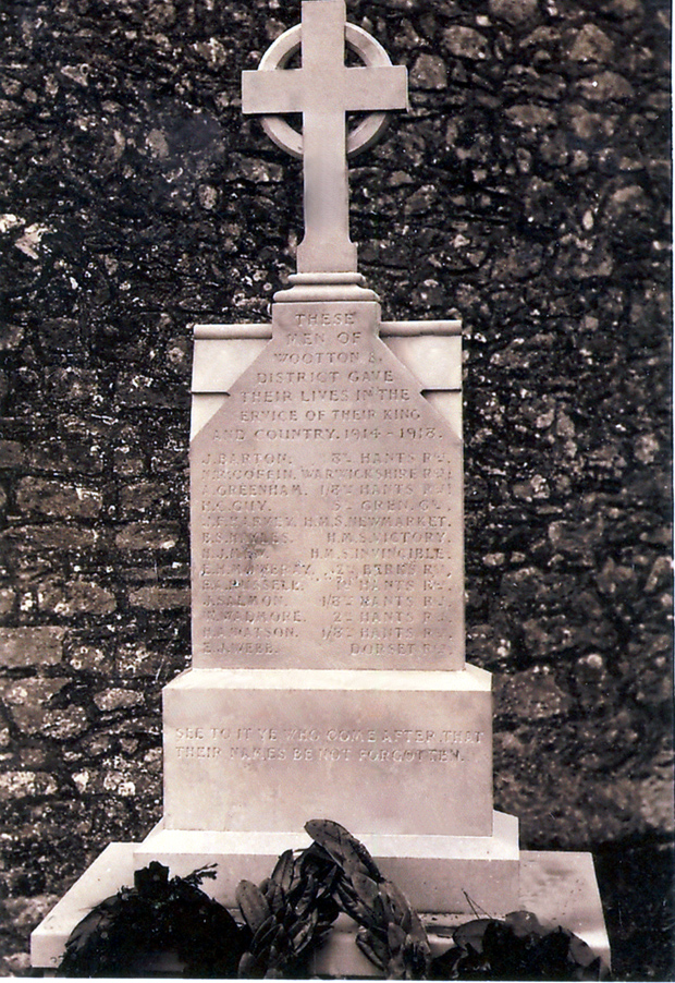 Picture of Wootton War Memorial c1948