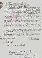 Indenture for Ivy Hall 1895