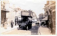 Motor Bus passing through Ryde High Street 1905