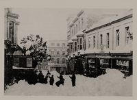 Heavy snow in Ryde High Street 1881