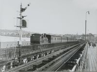 Train on Ryde Pier [British Rail] c1950