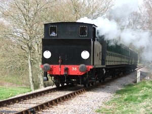 Picture of train on steam railway